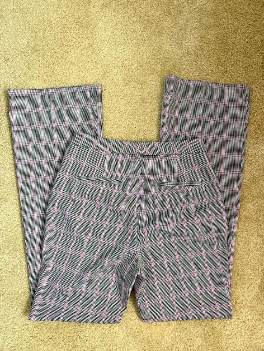 Halogen Plaid Flare Trousers Size 6 - Picture 5 of 5